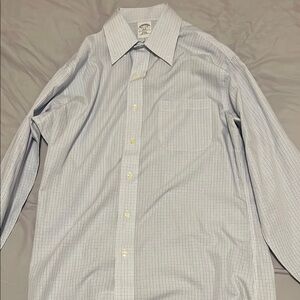 Brooks Brothers Blue Dress Shirt with Pointed Collar